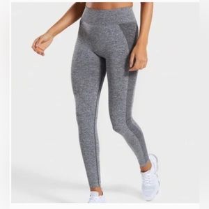 NWOT Gymshark Grey Two Tone Seemless Sculpting Leggings Size XS